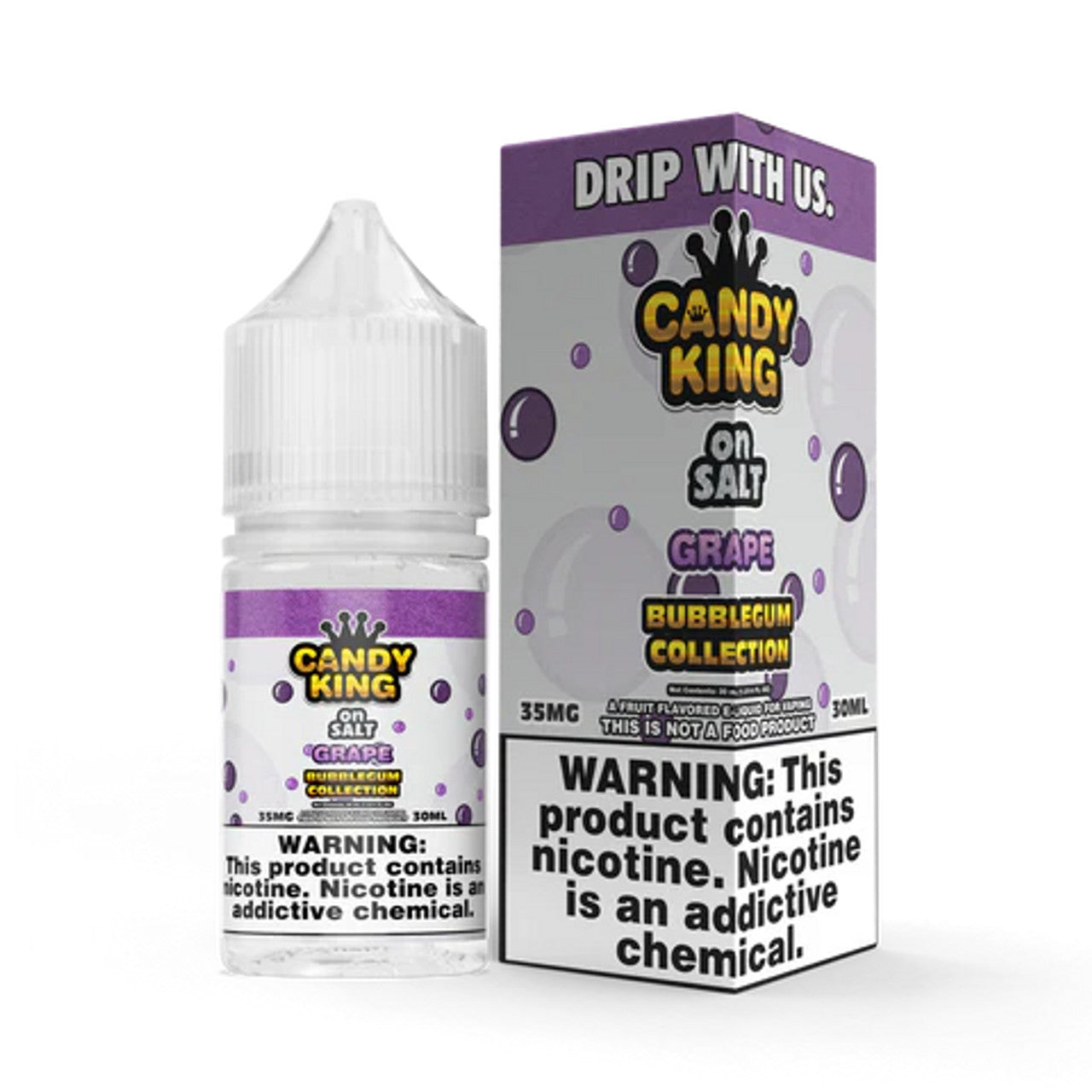 Candy King Bubblegum Collection Nicotine Salts Grape