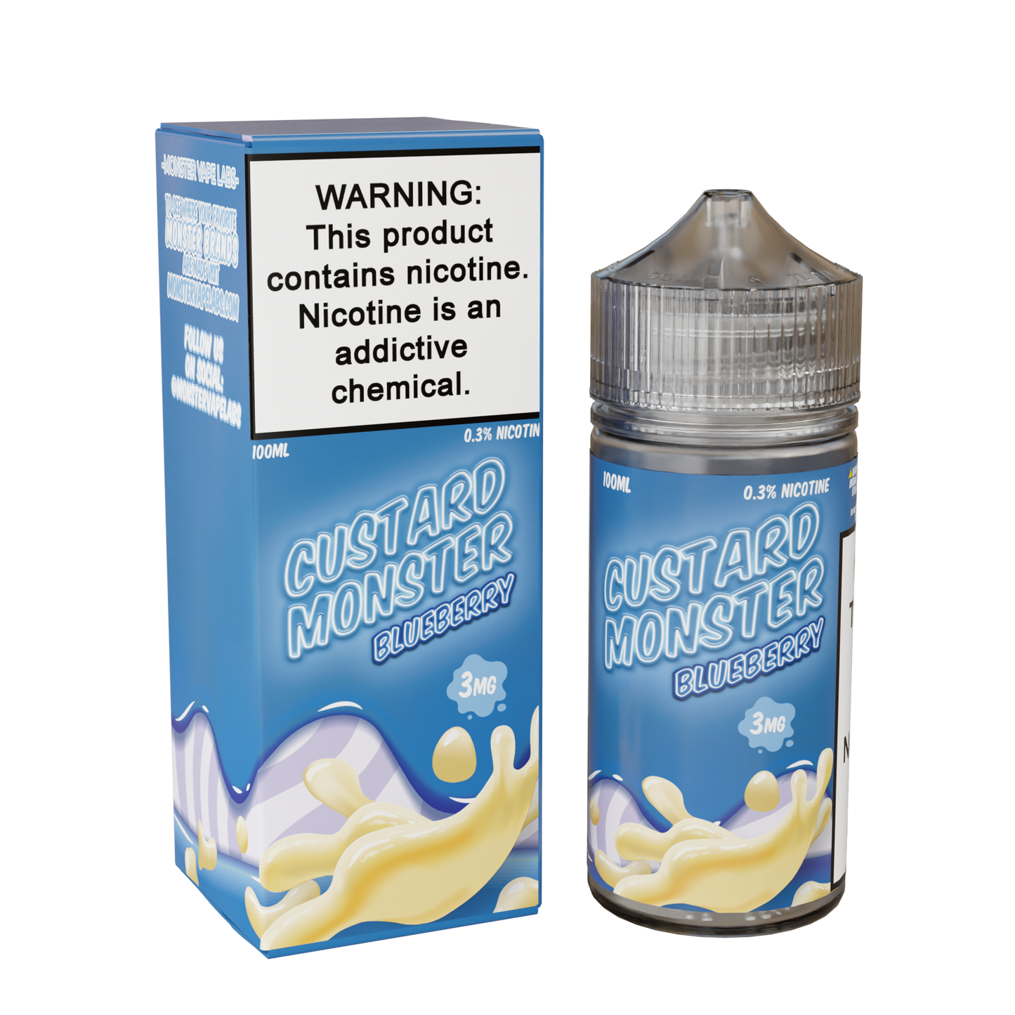 custard monster blueberry only vapez