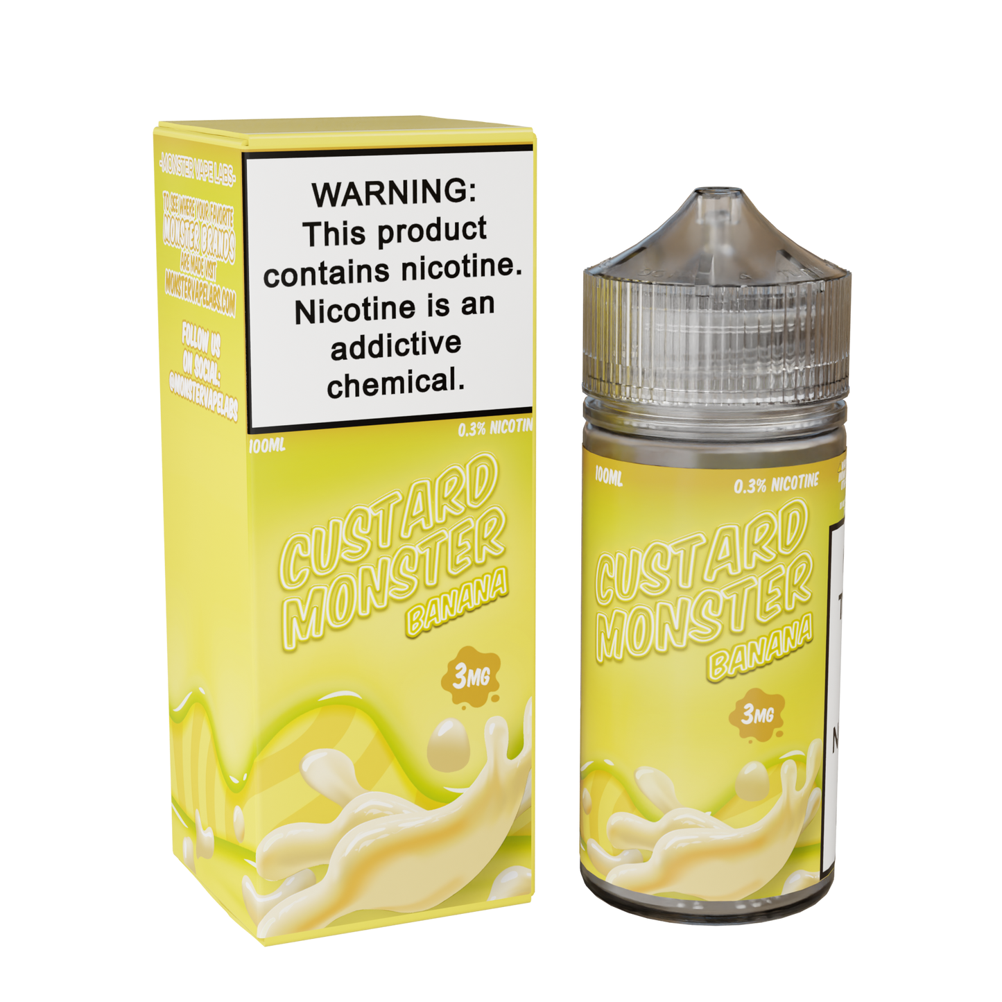 custard monster banana only vapez