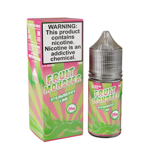 Fruit Monster Nicotine Salts strawberry lime only vapez