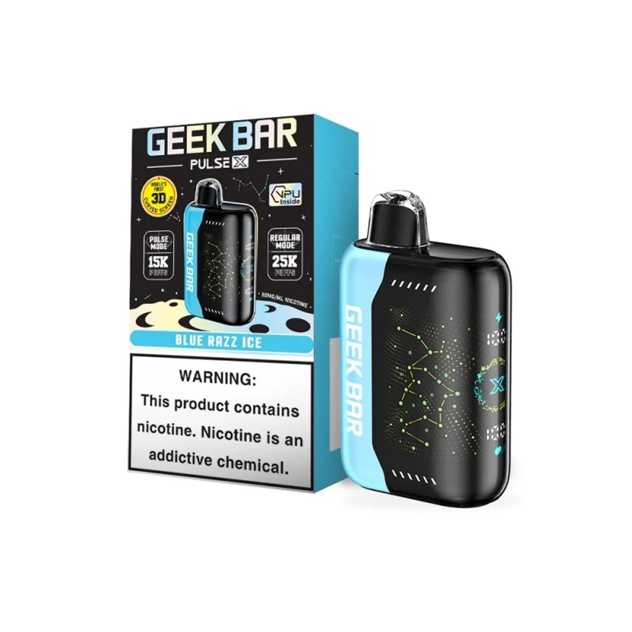 Geek Bar Pulse X 25K Vape Blue Razz Ice