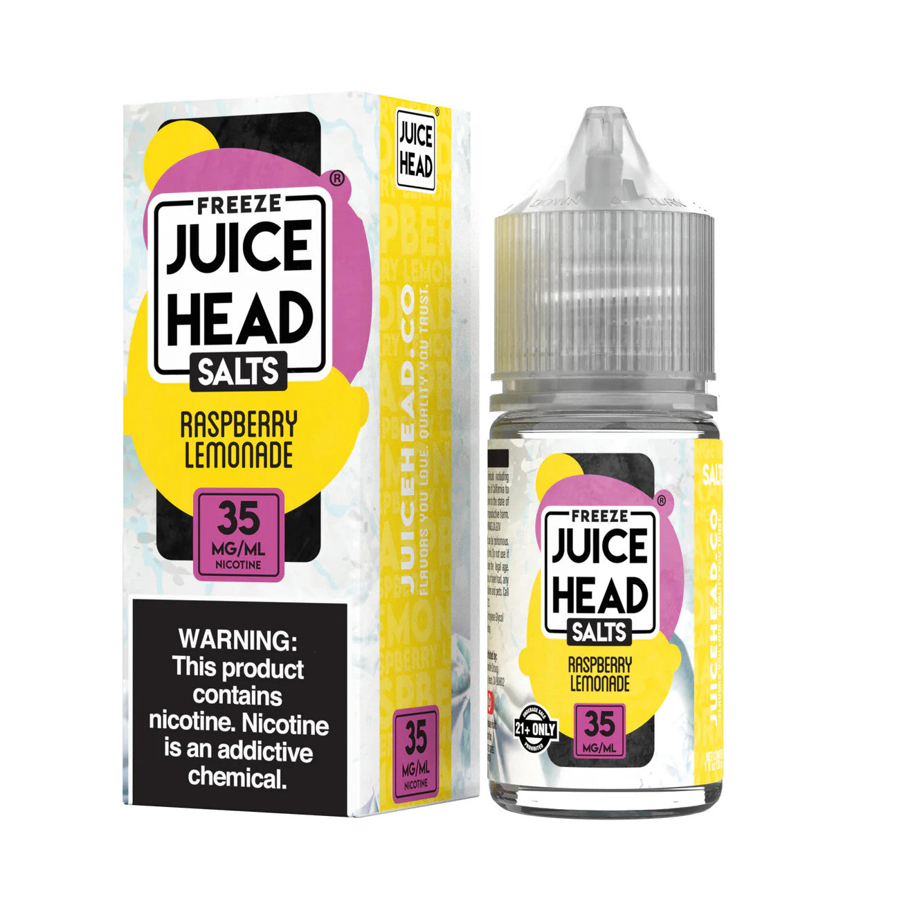 Juice Head Freeze Nicotine Salts lemonade only vapez