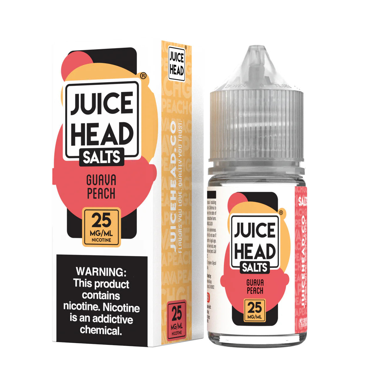 Juice Head Nicotine Salts guava only vapez