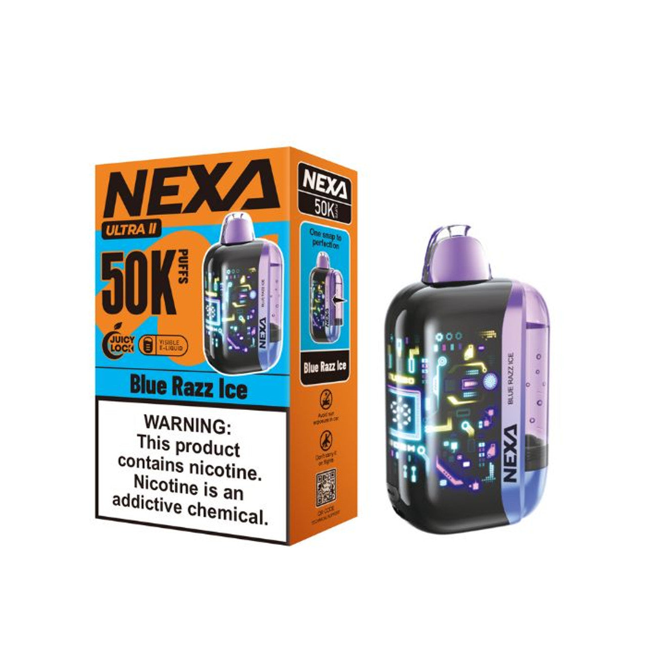Nexa Ultra II 50K Vape only vapez blue razz