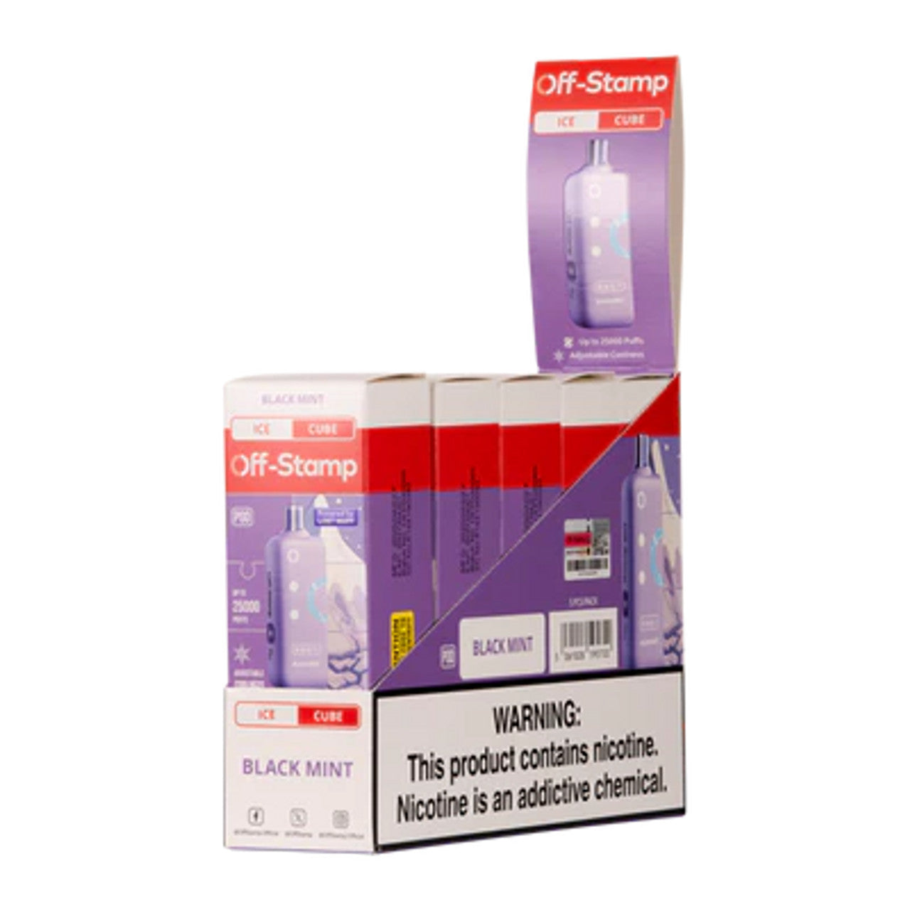 Off Stamp X-Cube Ice Disposable Pod Texas Compliant mint only vapez