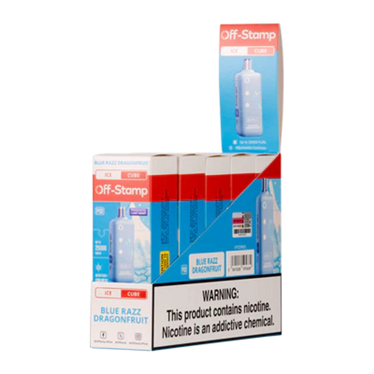 Off Stamp X-Cube Ice Disposable Pod Texas Compliant dragon only vapez