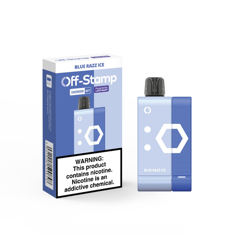 Off Stamp SW9000 Vape Kit Blue RAZZ