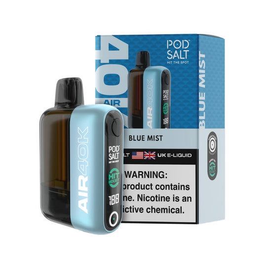 Pod Salt Air 40k Vape Texas Compliant blie mist