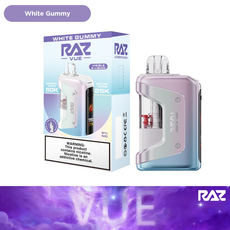 RAZ VUE 50K Vape white gummy only vapez