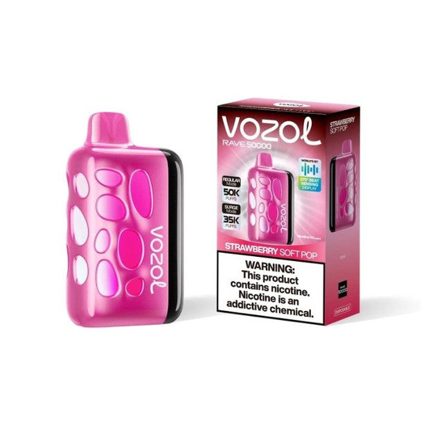 Vozol Vape Rave 50k Disposable strawberry only vapez