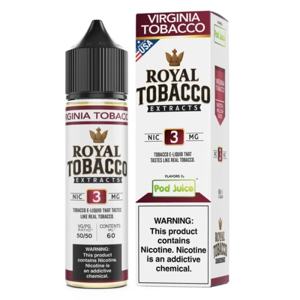 Royal Tobacco Extract E Liquids by Pod Juice virginia 