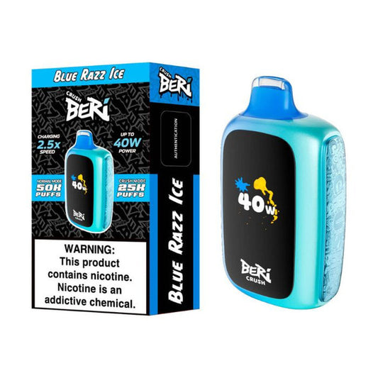 Beri Crush 50K Disposable Vape Texas Compliant blue only vapez