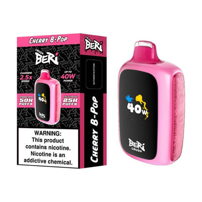 Beri Crush 50K Disposable Vape Texas Compliant cherry