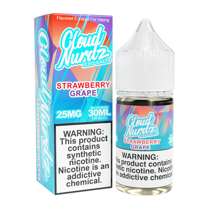 Cloud Nurdz Iced Nicotine Salts Strawberry Grape