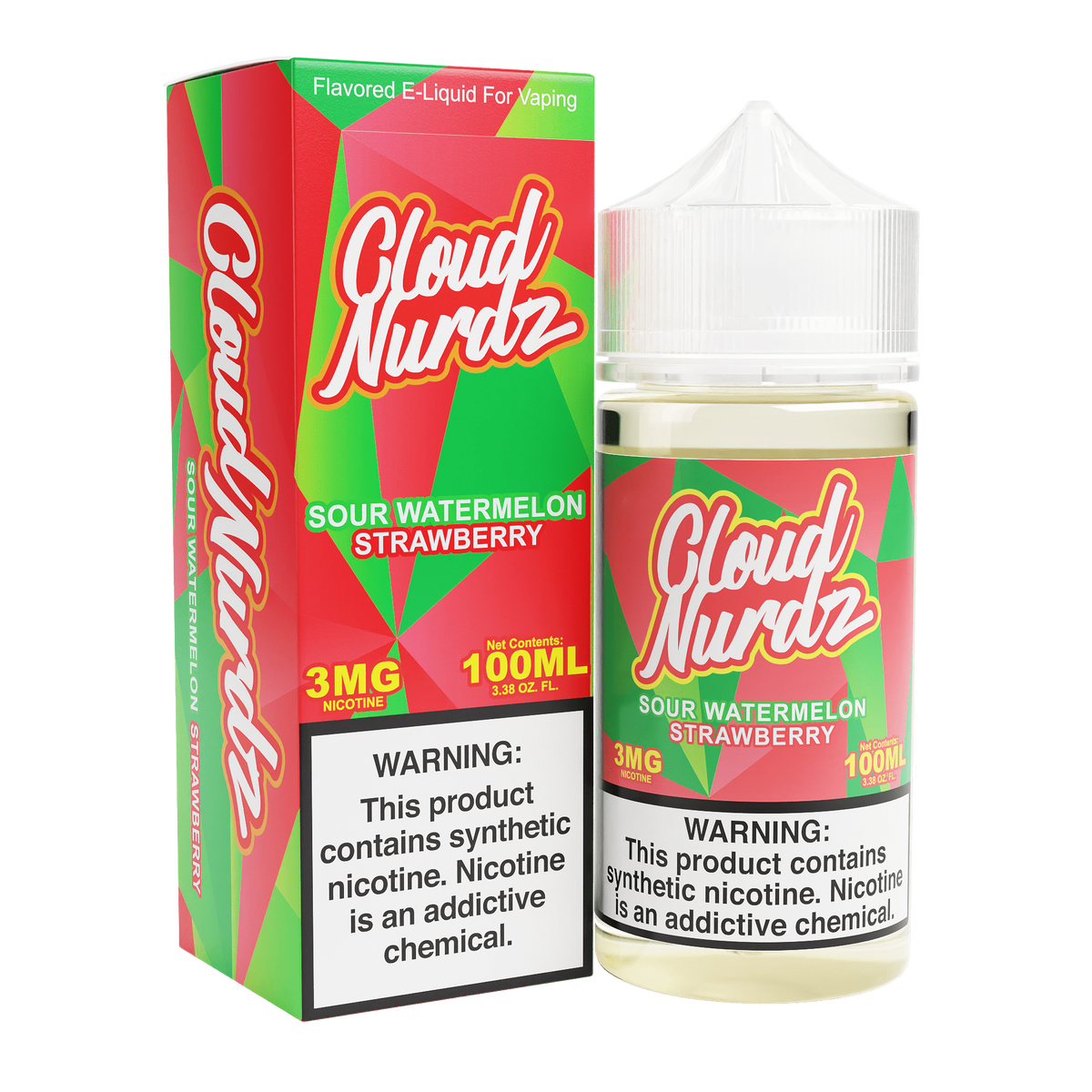 Cloud Nurdz E-liquids Sour Watermelon only vapez