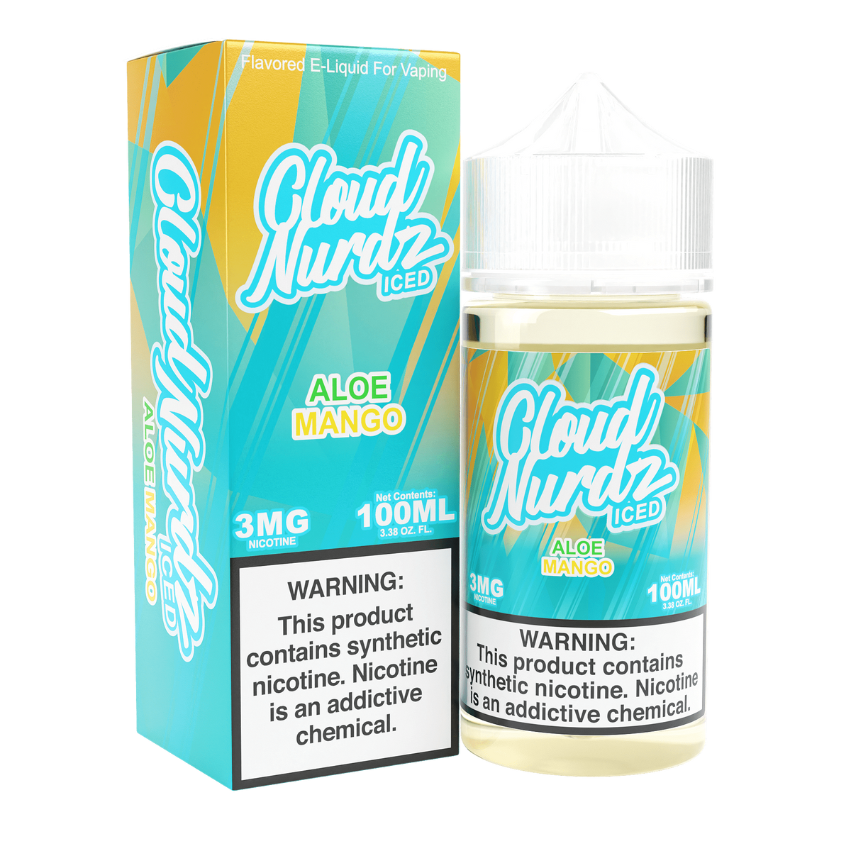 Cloud Nurdz Iced E-liquids aloe mango only vapez