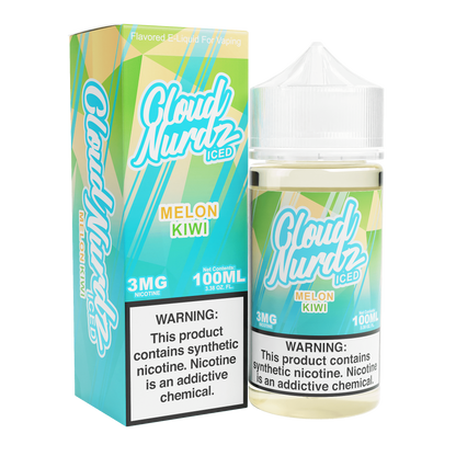 Cloud Nurdz Iced E-liquids melon kiwi only vapez