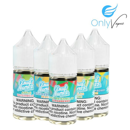 Cloud Nurdz Iced Nicotine Salts all only vapez 