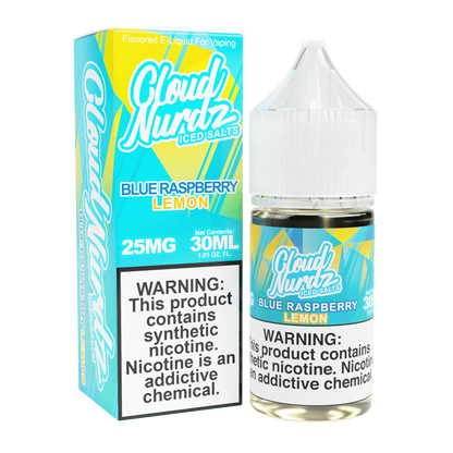 Cloud Nurdz Iced Nicotine Salts Lemon only vapez