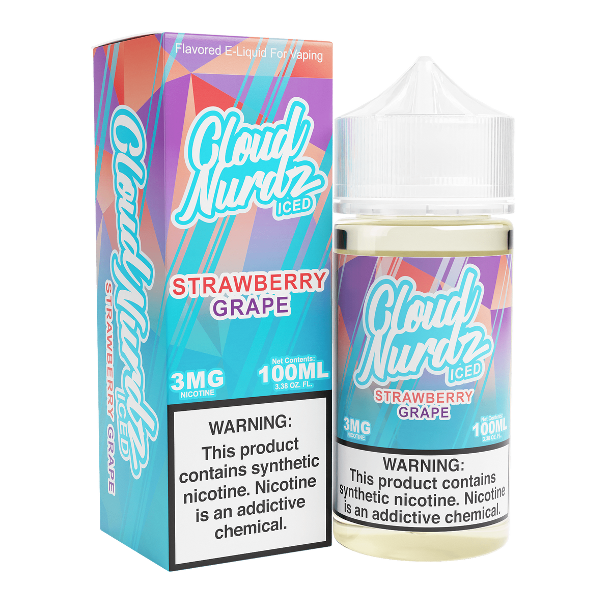 Cloud Nurdz Iced E-liquids strawberry only vapez