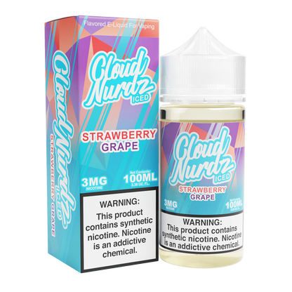 Cloud Nurdz Iced E-liquids strawberry only vapez