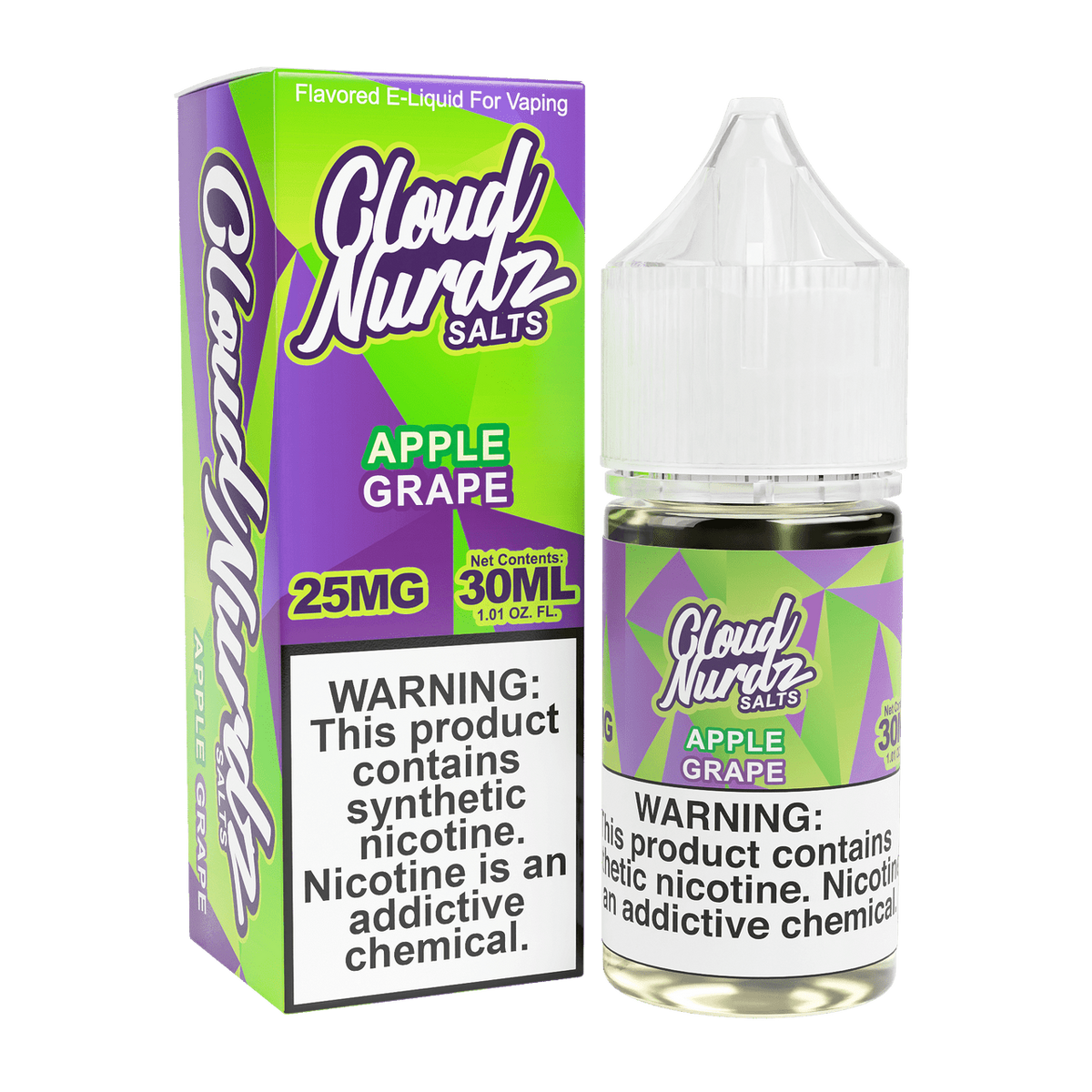 Cloud Nurdz Nicotine Salts Apple Grape only vapez