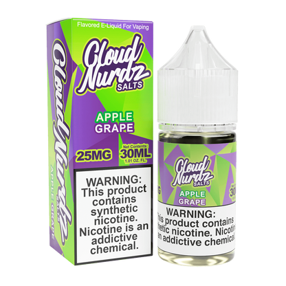 Cloud Nurdz Nicotine Salts Apple Grape only vapez