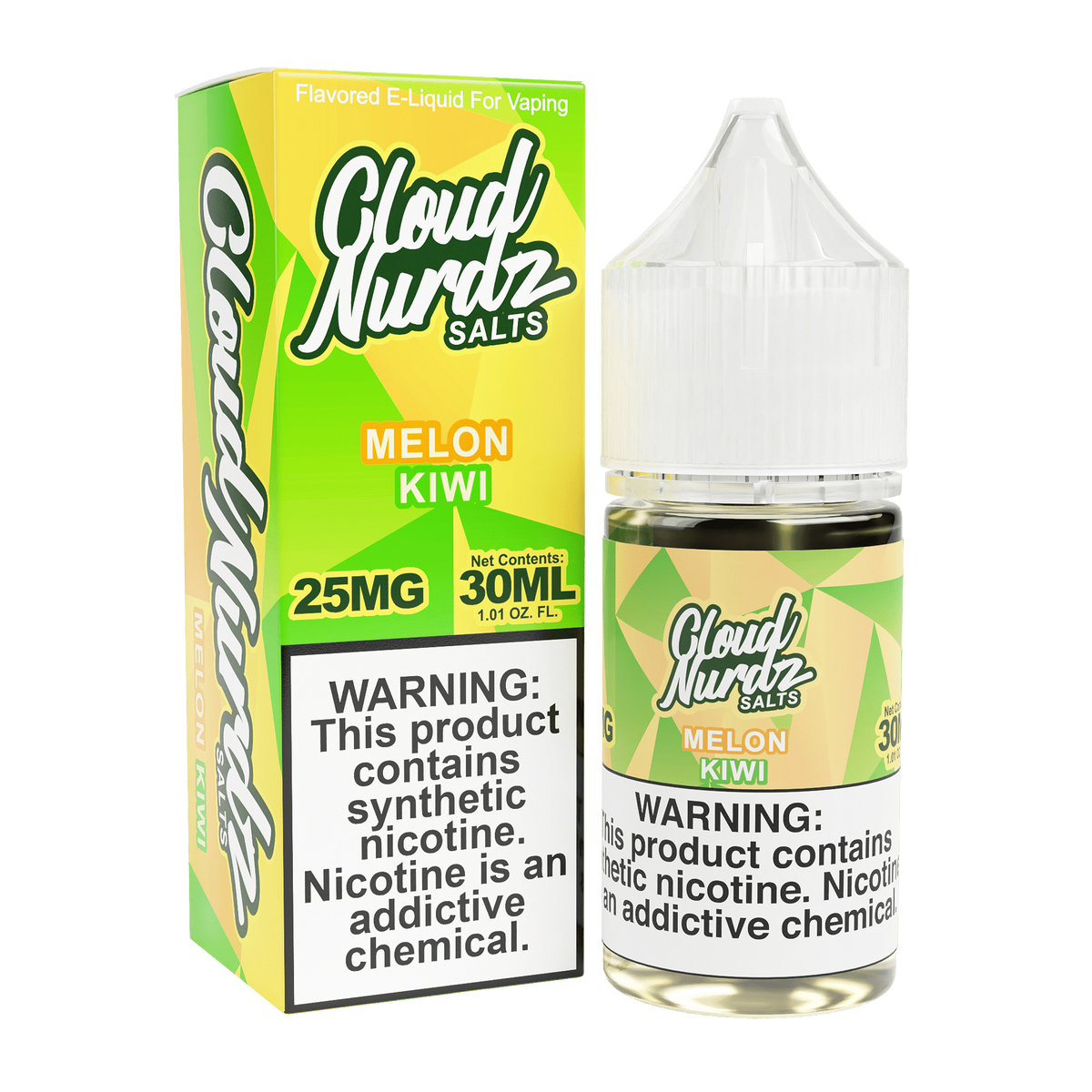 Cloud Nurdz Nicotine Salts Melon Kiwi only vapez