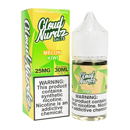 Cloud Nurdz Nicotine Salts Melon Kiwi only vapez