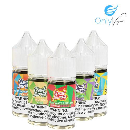 Cloud Nurdz Nicotine Salts all only vapez