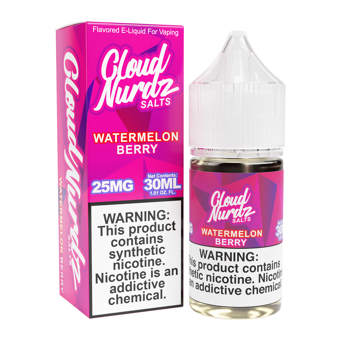 Cloud Nurdz Nicotine Salts Watermelon Berry only vapez