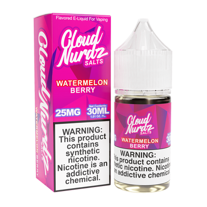Cloud Nurdz Nicotine Salts Watermelon Berry only vapez
