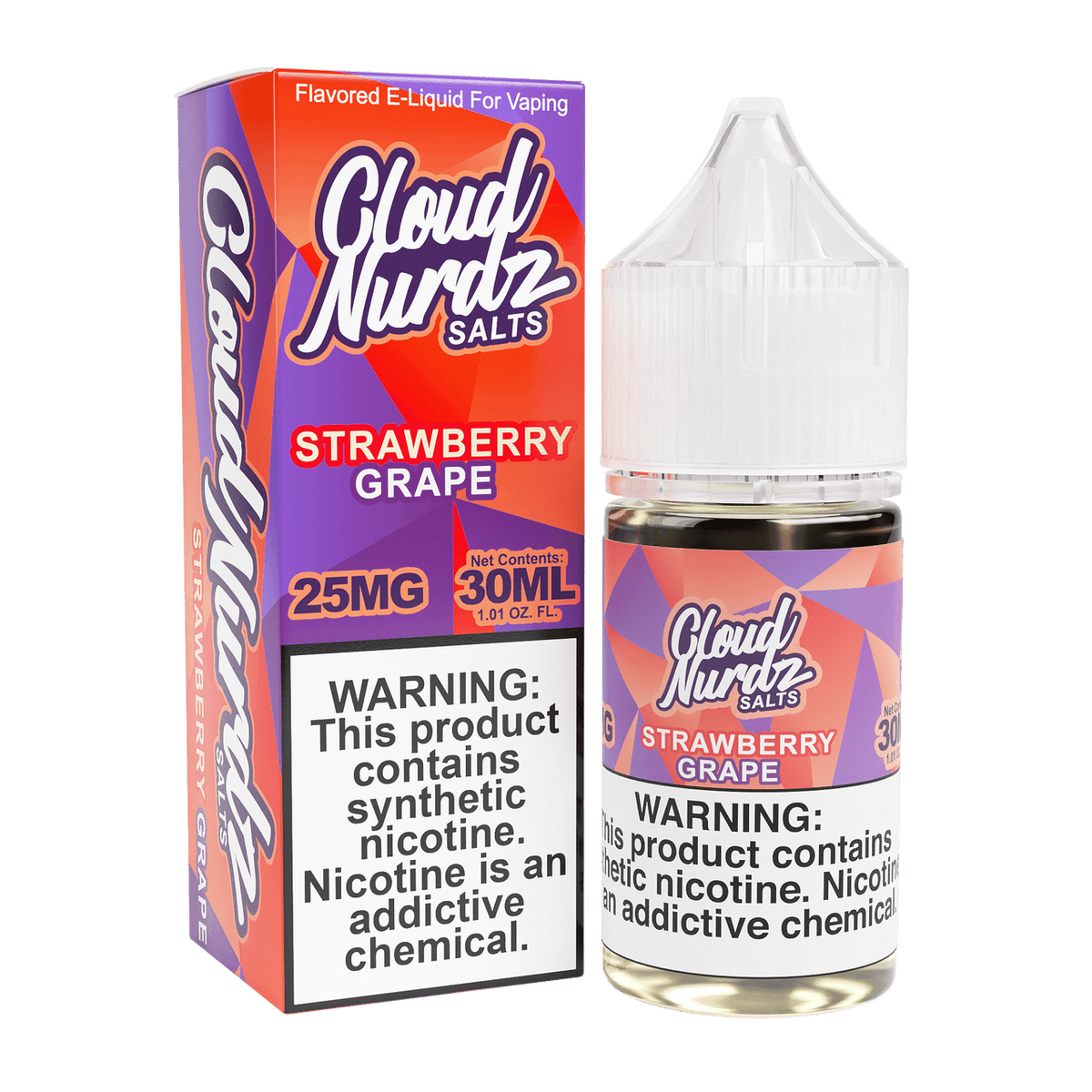 Cloud Nurdz Nicotine Salts Strawberry Grape only vapez