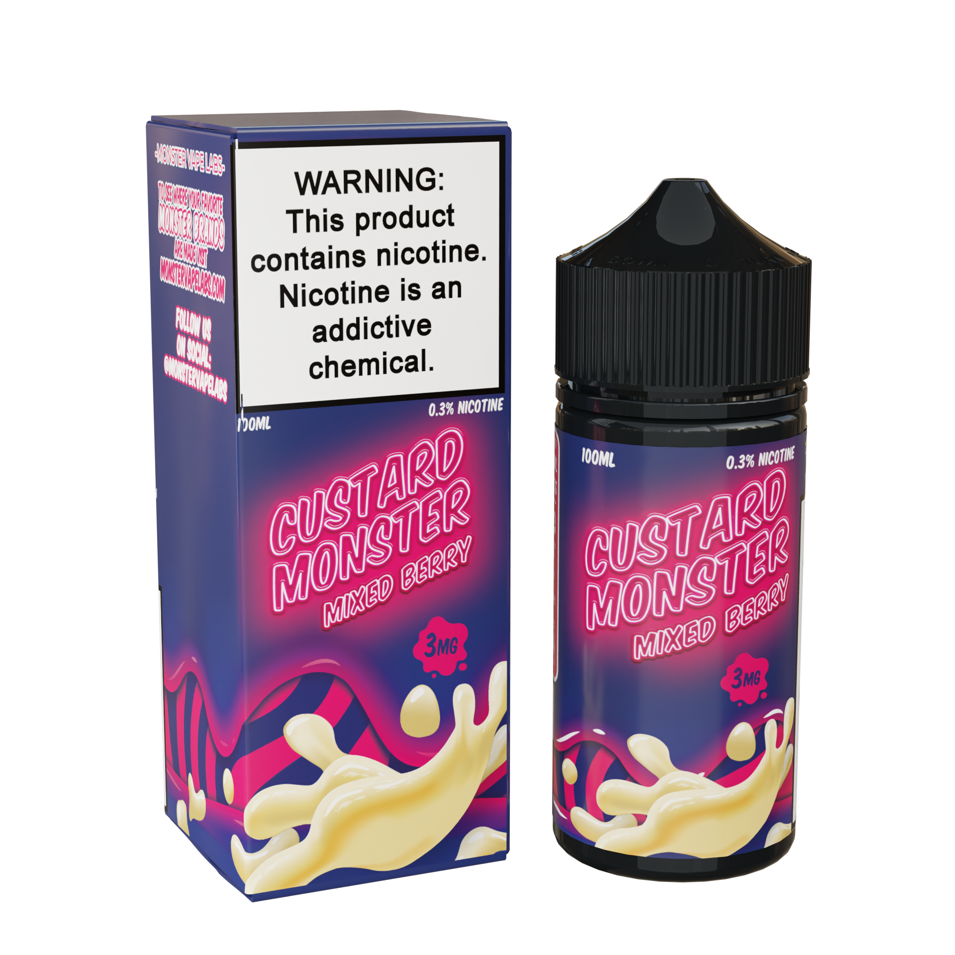 custard monster mixed berry only vapez