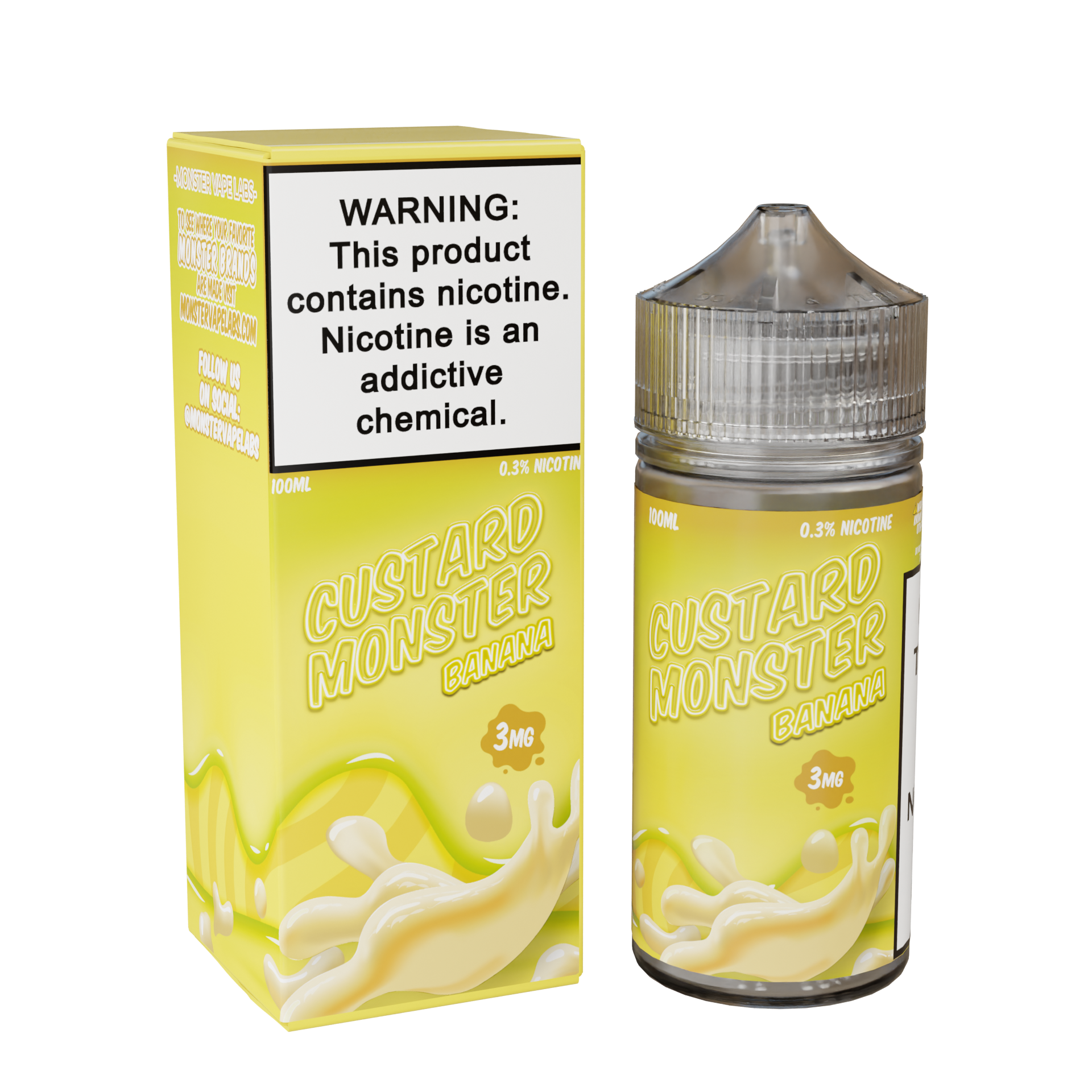 custard monster banana only vapez