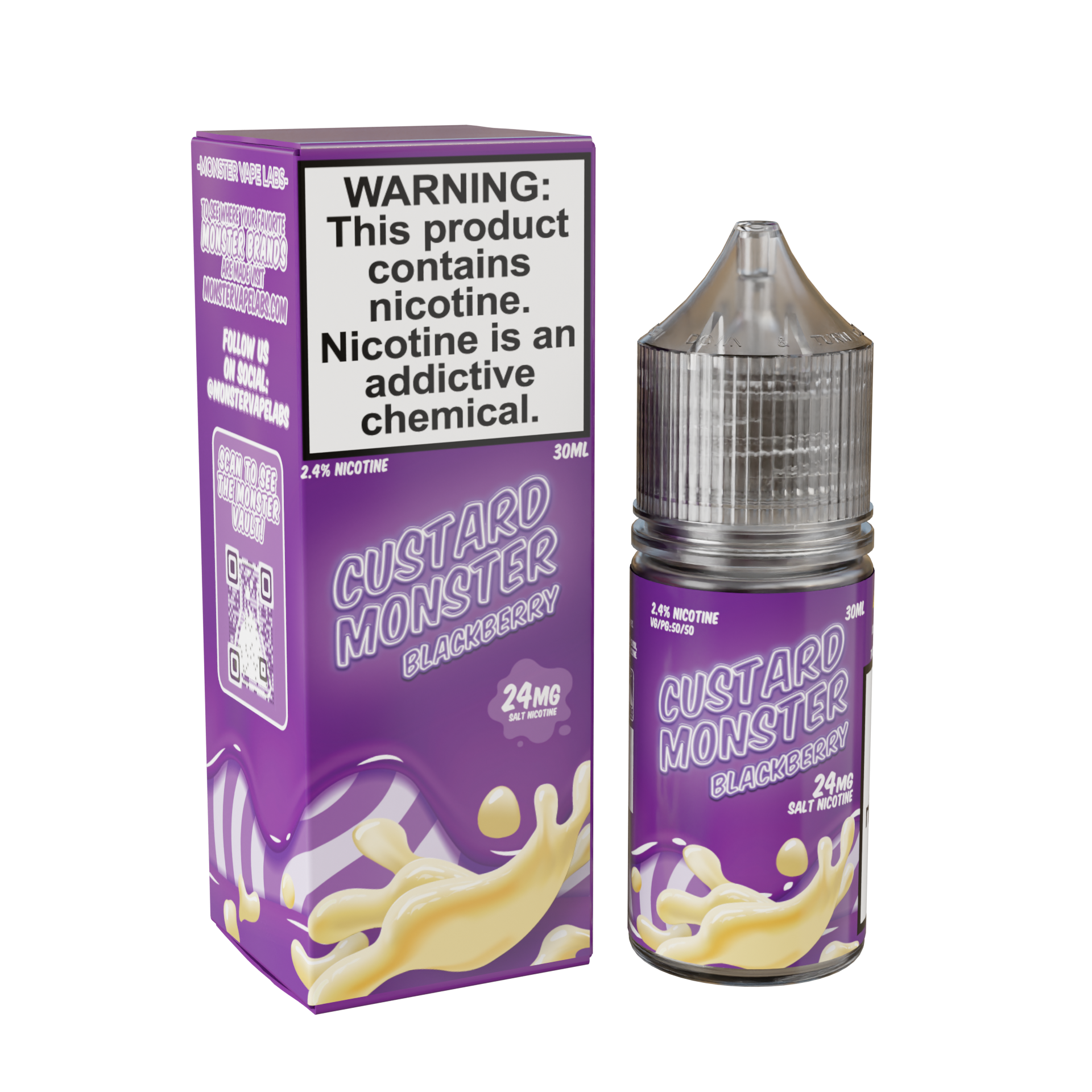 Custard Monster Nicotine Salts only vapez