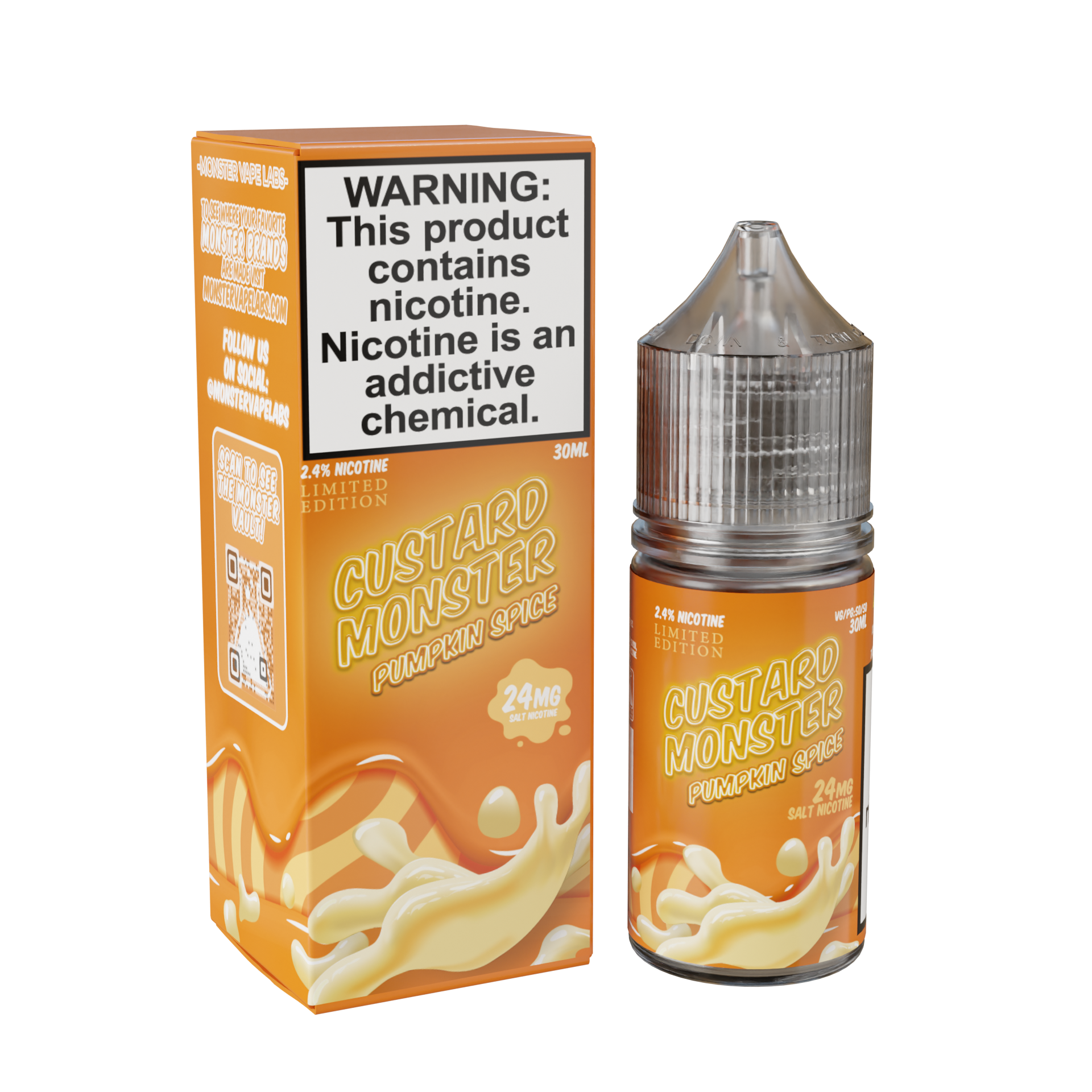Custard Monster Nicotine Salts spice only vapez 