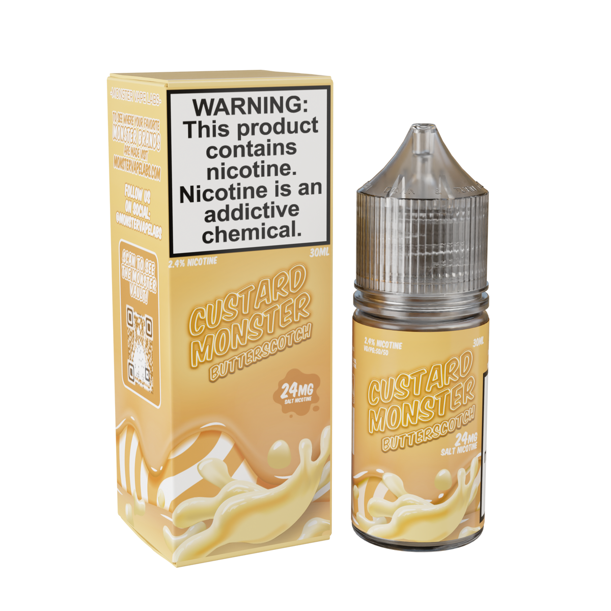 butterscoth Custard Monster Nicotine Salts only vapez 