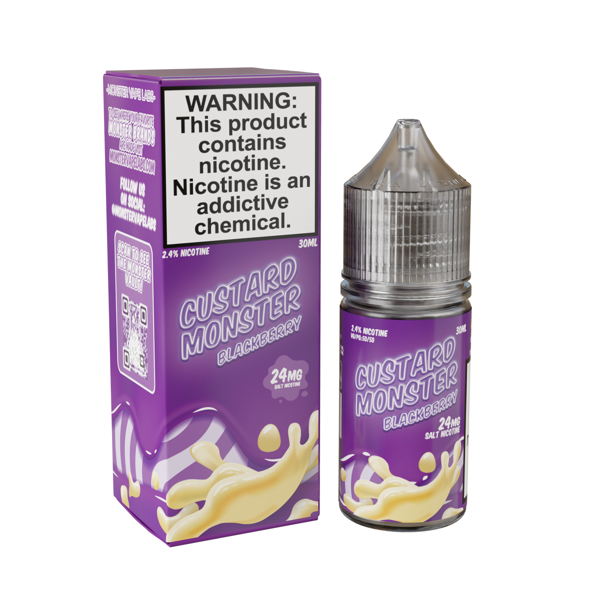  blackberry Custard Monster Nicotine Salts only vapez