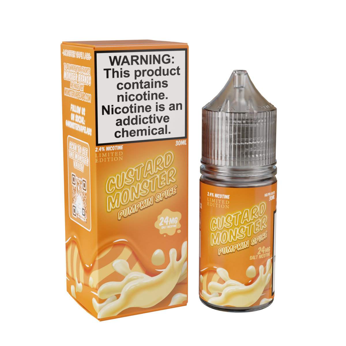 Custard Monster Nicotine Salts spice only vapez 