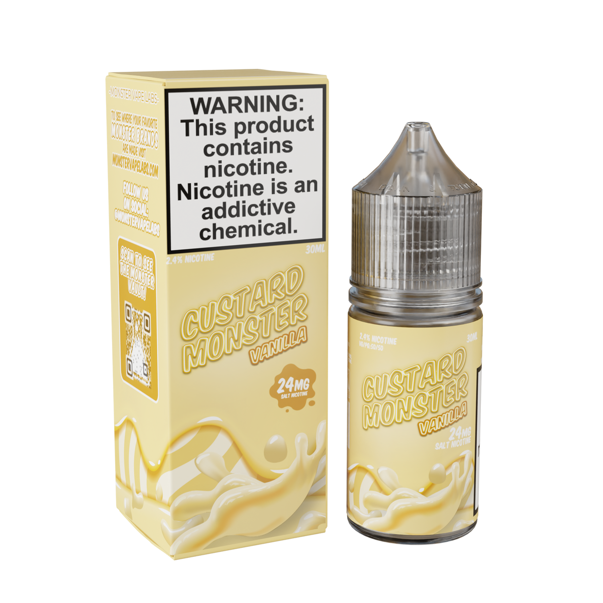 Custard Monster Nicotine Salts vanilla only vapez 