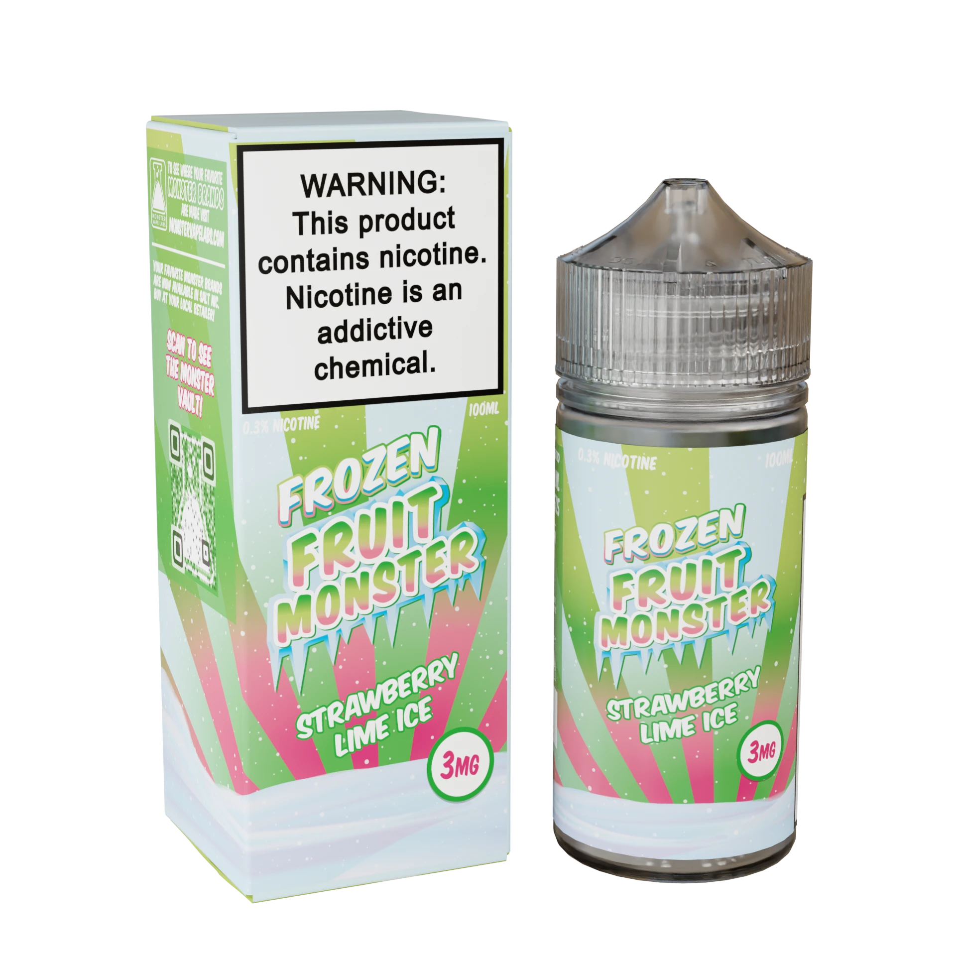 Frozen Fruit Monster E Liquid lime ice only vapez
