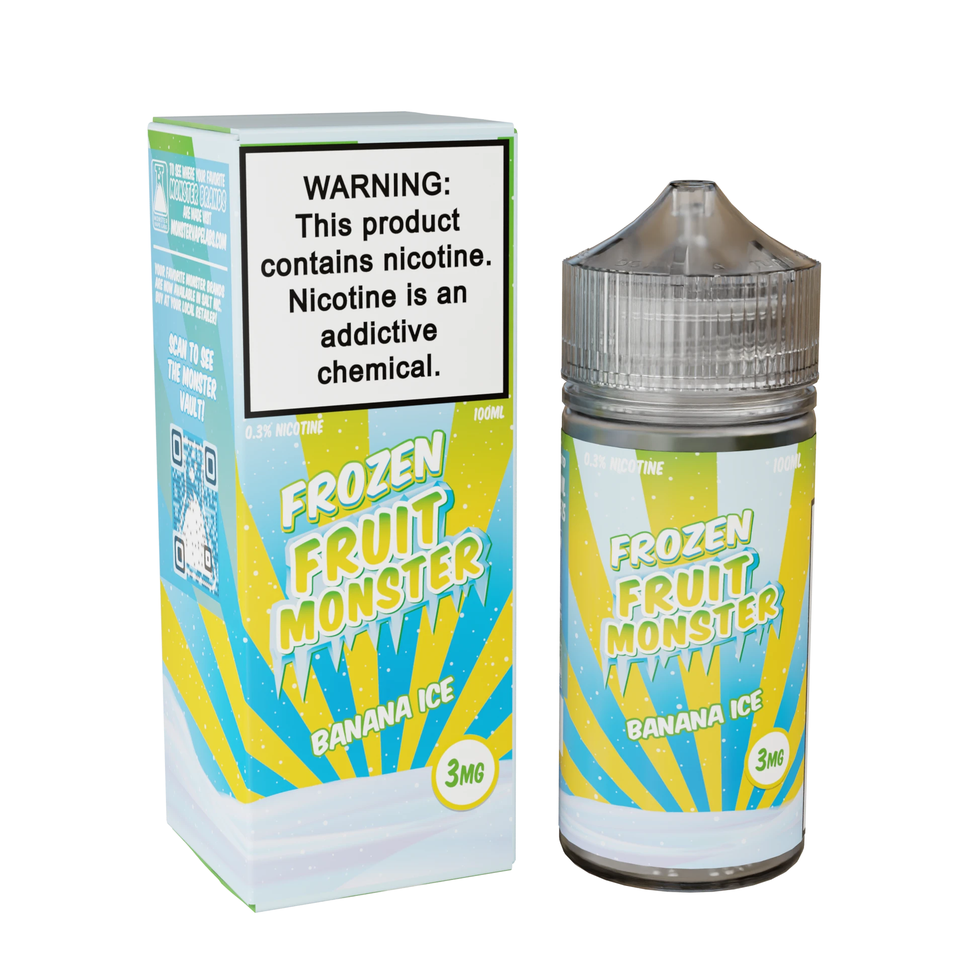 Frozen Fruit Monster E Liquid only vapez banana ice 