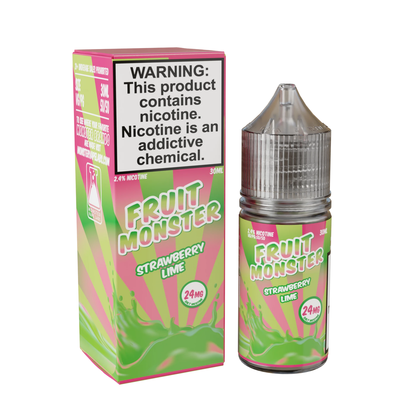 Fruit Monster Nicotine Salts strawberry lime only vapez