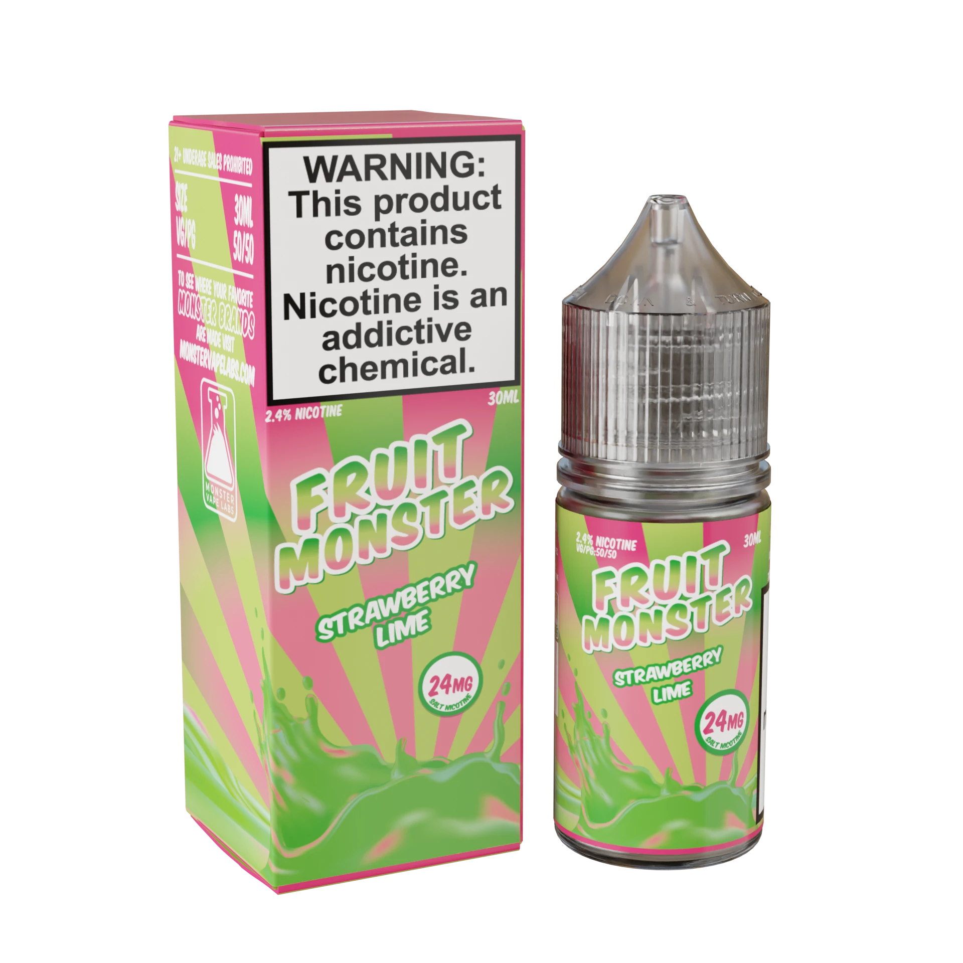 Fruit Monster Nicotine Salts strawberry lime only vapez