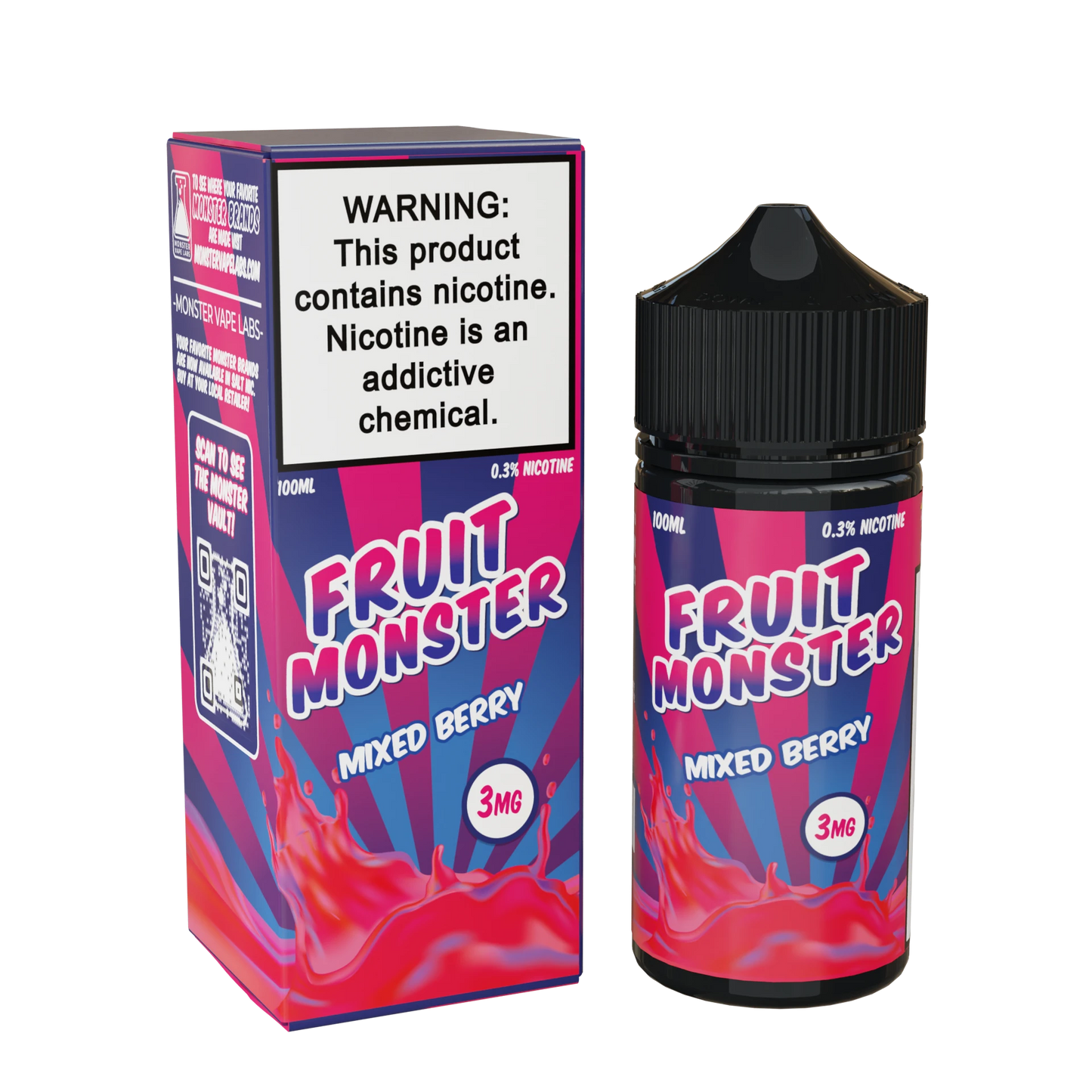 Fruit Monster vape juice collection mixed berry