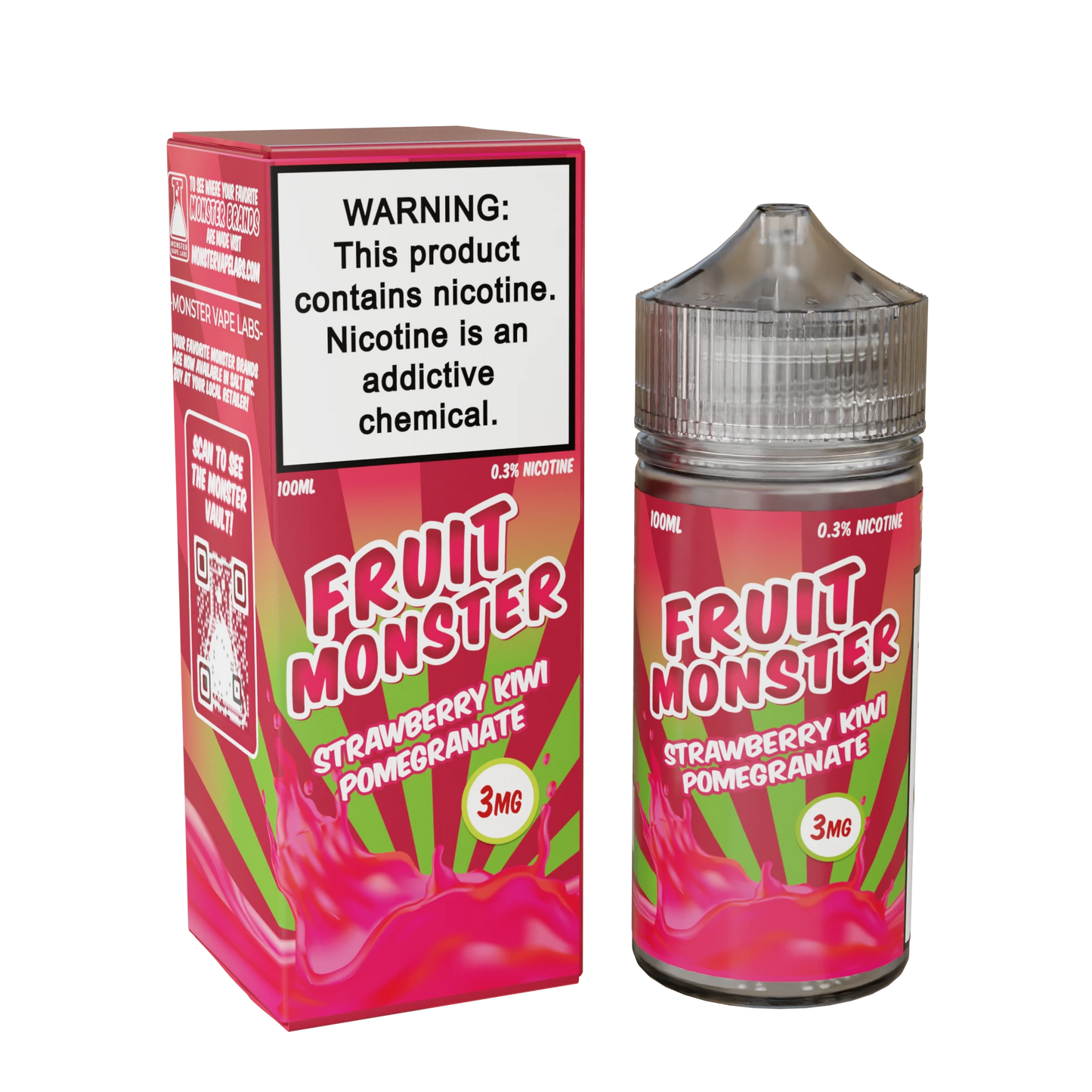Fruit Monster vape juice collection strawberry kiwi