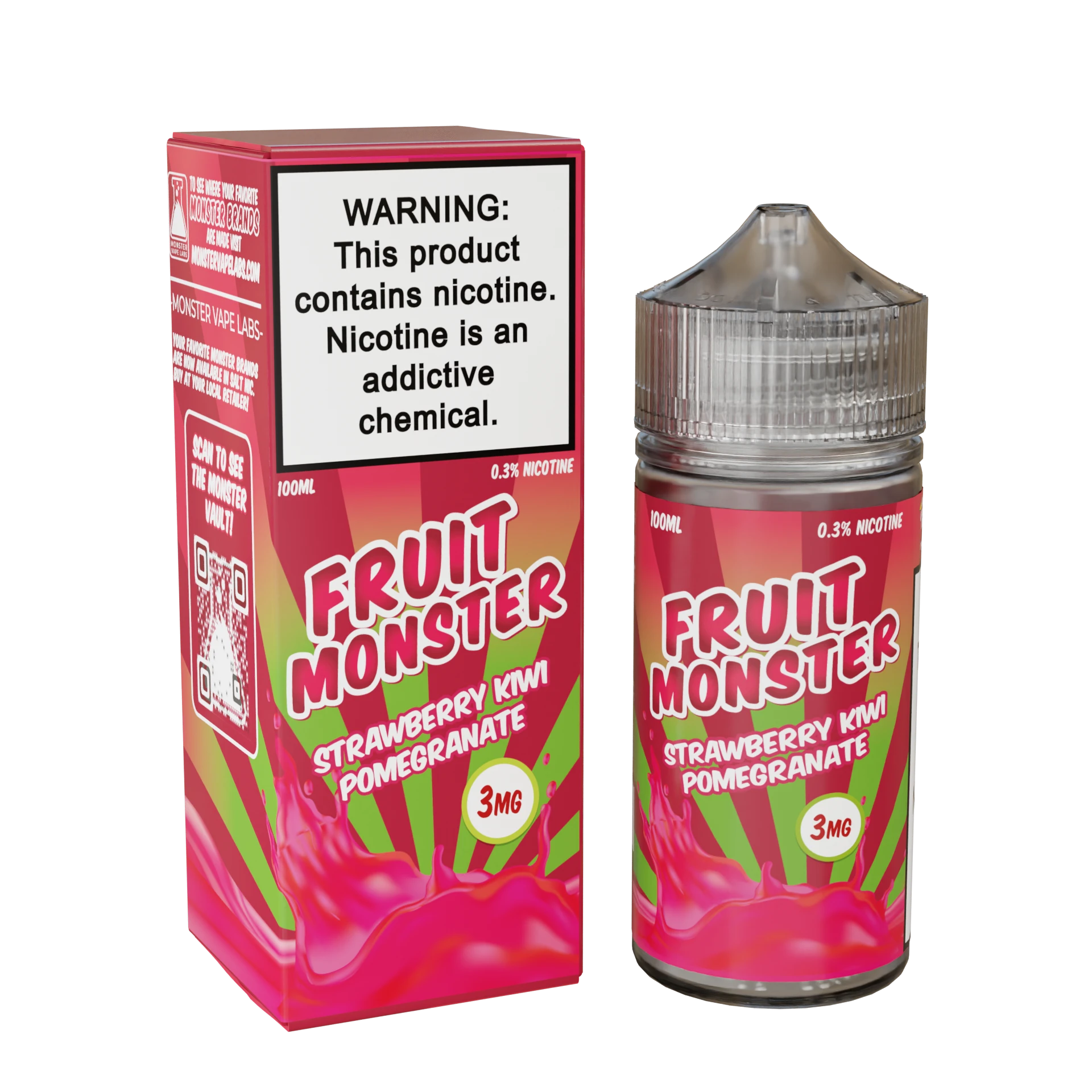 Fruit Monster vape juice collection strawberry kiwi