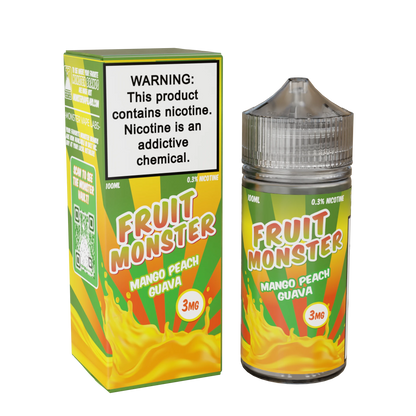 Fruit Monster vape juice bottle mango peach guava 