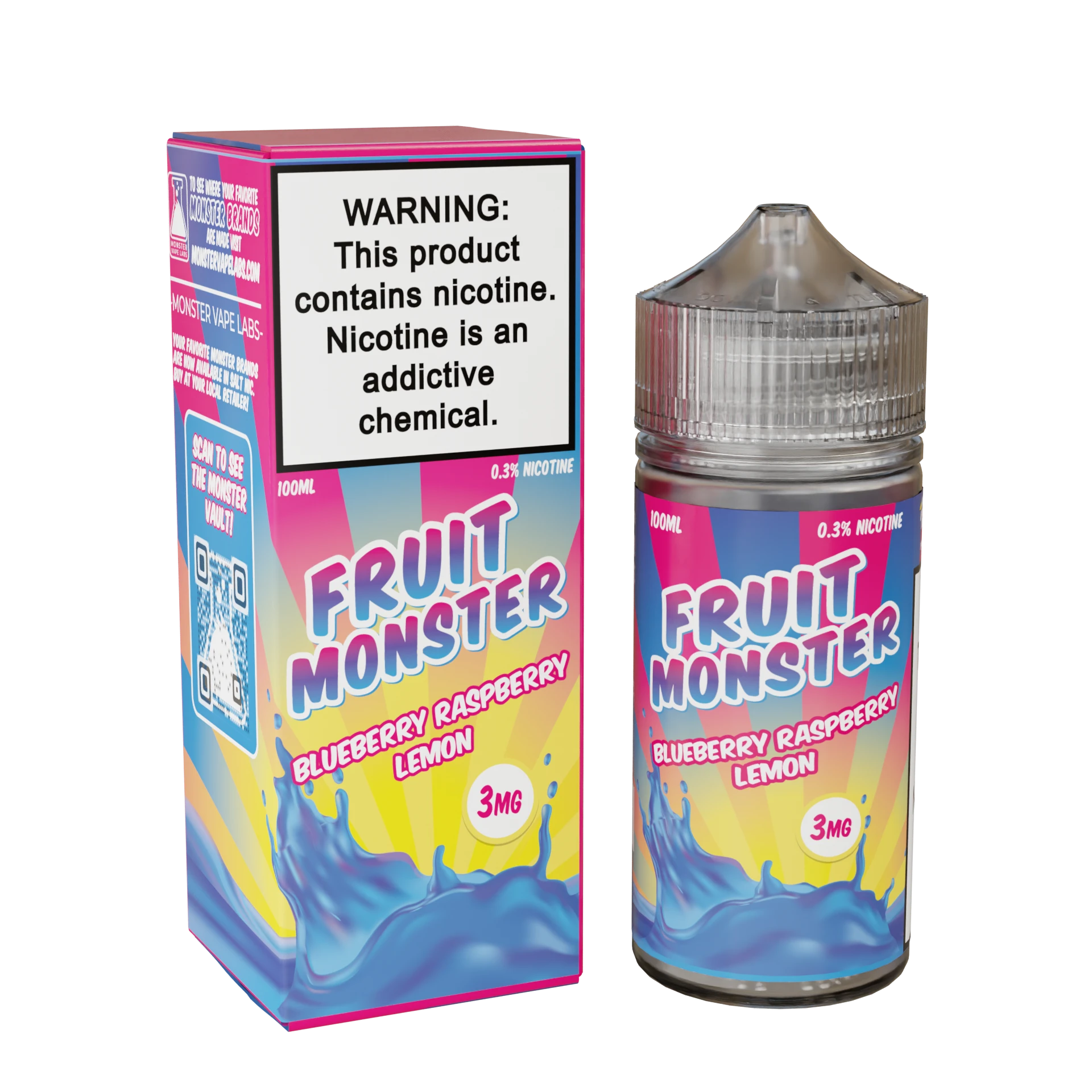 Fruit Monster vape liquid blueberry lemon